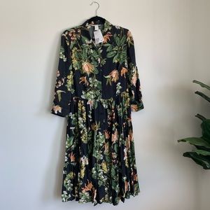 NWT Floral Midi Dress